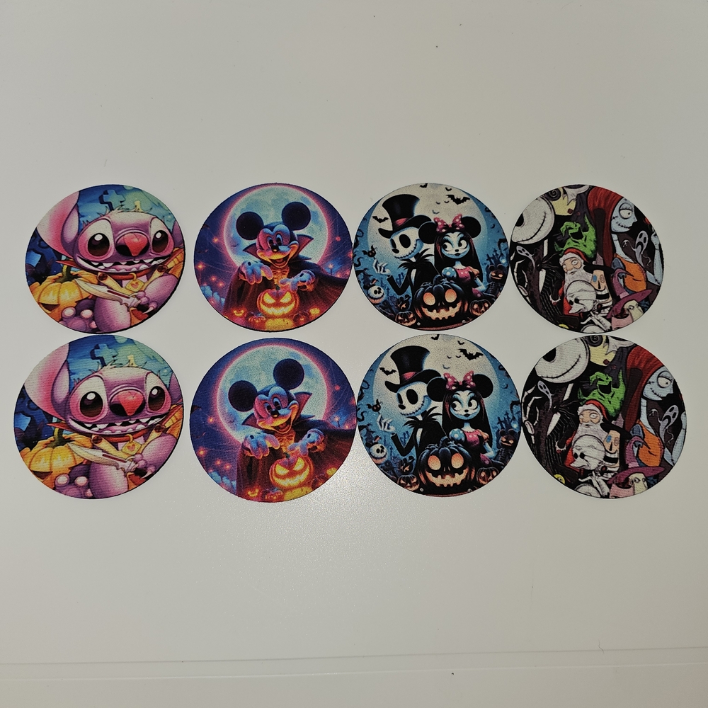 Character Halloween Car Coasters Set - U Pick